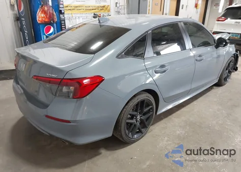 2024 Honda Civic Sport из США, поврежденный, VIN 2HGFE2F57RH572784